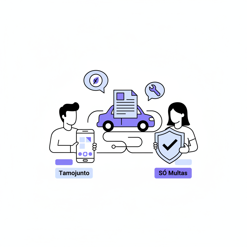 Tamojunto e SÓ Multas: como duas empresas se conectam para cuidar do motorista